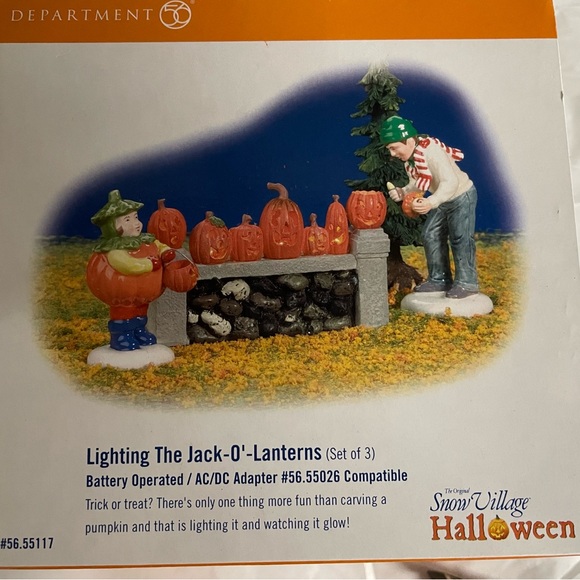 Department 56 Holiday Department 56 Lighting The Jack O Lanterns